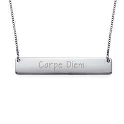 Carpe Diem Bar Necklace