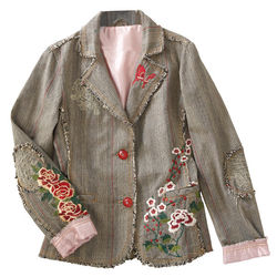 Yoshino Blossom Embroidered Jacket