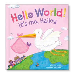 Personalized Hello, World! Board Book for Girl