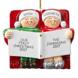 Our Christmas Story Personalized 2-Person Family Ornament