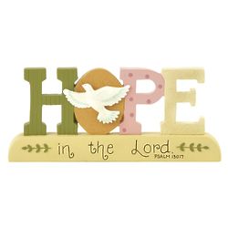 Hope in the Lord Scripture Block Decoration