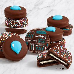 12 Chocolate Covered Birthday Decorated Oreo Cookies
