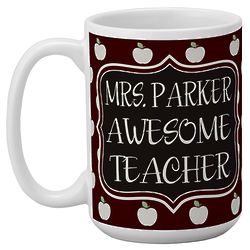 Personalized Allover Apples Coffee Mug