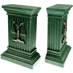 Scales of Justice Column Bookends