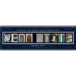Penn State 12x36 Personalized Letter Canvas