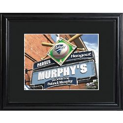 San Diego Padres Framed Pub Sign Personalized Print