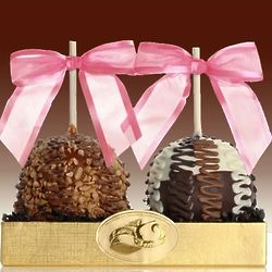 Fancy Chocolate Caramel Apple Duet Gift Box