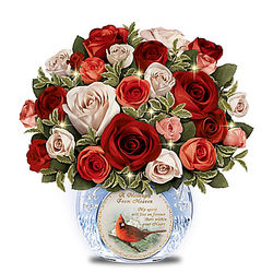 Messenger From Heaven Lighted Remembrance Centerpiece