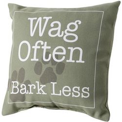 Wag Often, Bark Less Accent Pillow