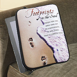 Footprints Poem Tablet Cover