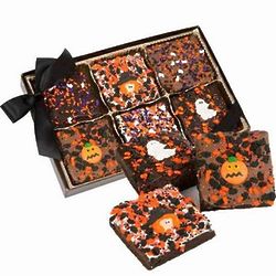 Halloween Decorated Brownies Gift Box