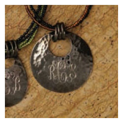 Monogrammed Hammered Round Copper Necklace