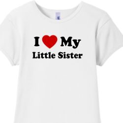 Girls 'I Love My Little Sister' T-shirt - FindGift.com