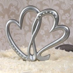 Two Hearts Beat As One Cake Topper