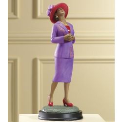 Red Hat Lady Figurine