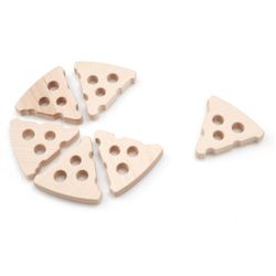 Wooden Pizza Slice Teether