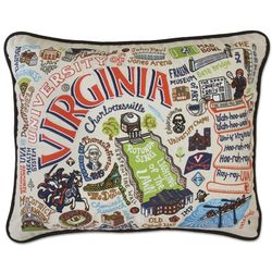 Embroidered University of Virginia Pillow