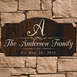 Personalized Family Name Mulheren Wall Sign