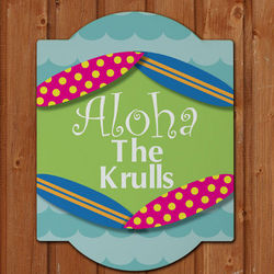 Personalized Summer Welcome Wall Sign