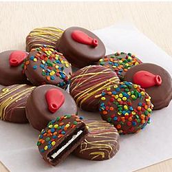 Chocolate Covered Birthday Oreo Cookies