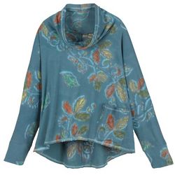 Batiked Leaves Pullover