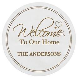 Personalized Warm Welcome Wood Plaque