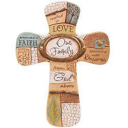 Our Family Mosaic Wall Cross