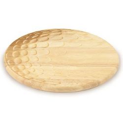 Rubberwood Golf Ball Cutting Board and Tray