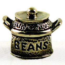 Boston Bean Pot Sterling Silver Bead