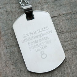 Official Ring Bearer Personalized Dog Tag