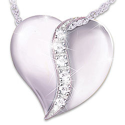 Our Family of Love Personalized Diamond Heart Pendant