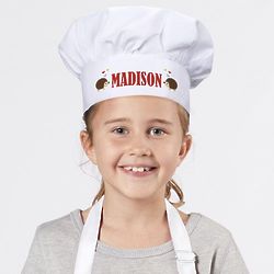 Youth's Personalized Hedgehog Love Chef Hat
