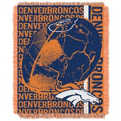 Denver Broncos Double Play Jacquard Throw Blanket