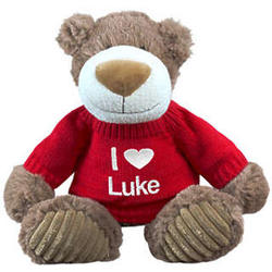 Embroidered 12 Inch I Love You Teddy Bear