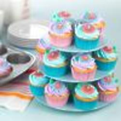 Bake Take Serve Cupcake Pan Carrier with 3-Tier Display