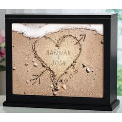 Personalized Heart in Sand Accent Light