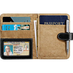 Personalized Faux Leather Passport ID & Card Holder