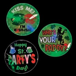St. Patrick's Day Light-Up Badges