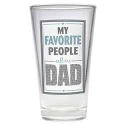 Personalized My Favorite People Pub Glass