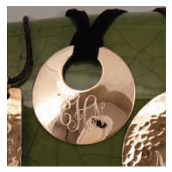 Monogrammed Round Copper Necklace
