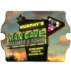 Personalized Marquee Man Cave Vintage Sign