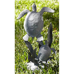 Sea Turtle Pair Garden Sculpture