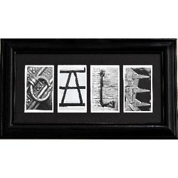 Personalized Architectural Alphabet Photography Frame