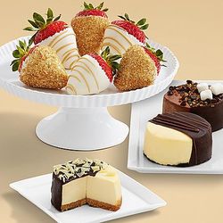 Dipped Cheesecake Trio and 6 Champagne Strawberries