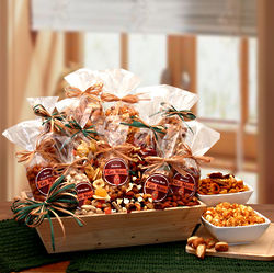 Premium Sweet and Savory Nuts and Snacks Gift Basket