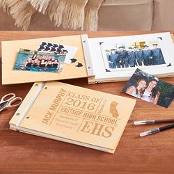 Personalized All About the Graduate Wood Photo Album
