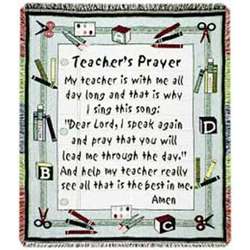 Teacher's Prayer Throw