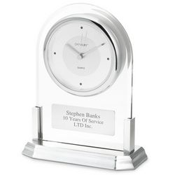 Silver Acrylic Clock