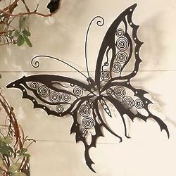 Iron Butterfly Wall Sculpture