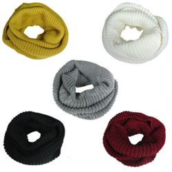 Thick Knitted Wool Infinity Winter Scarf